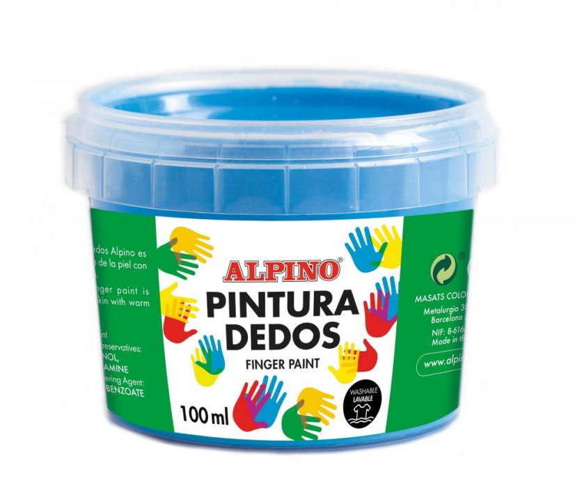 DD020104 05 Estuche 4x100 ml pintura dedos azul