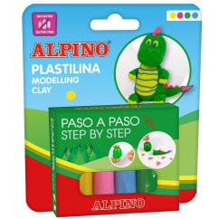 Alpino Balenie modelovacej hmoty DINO 4X25G.