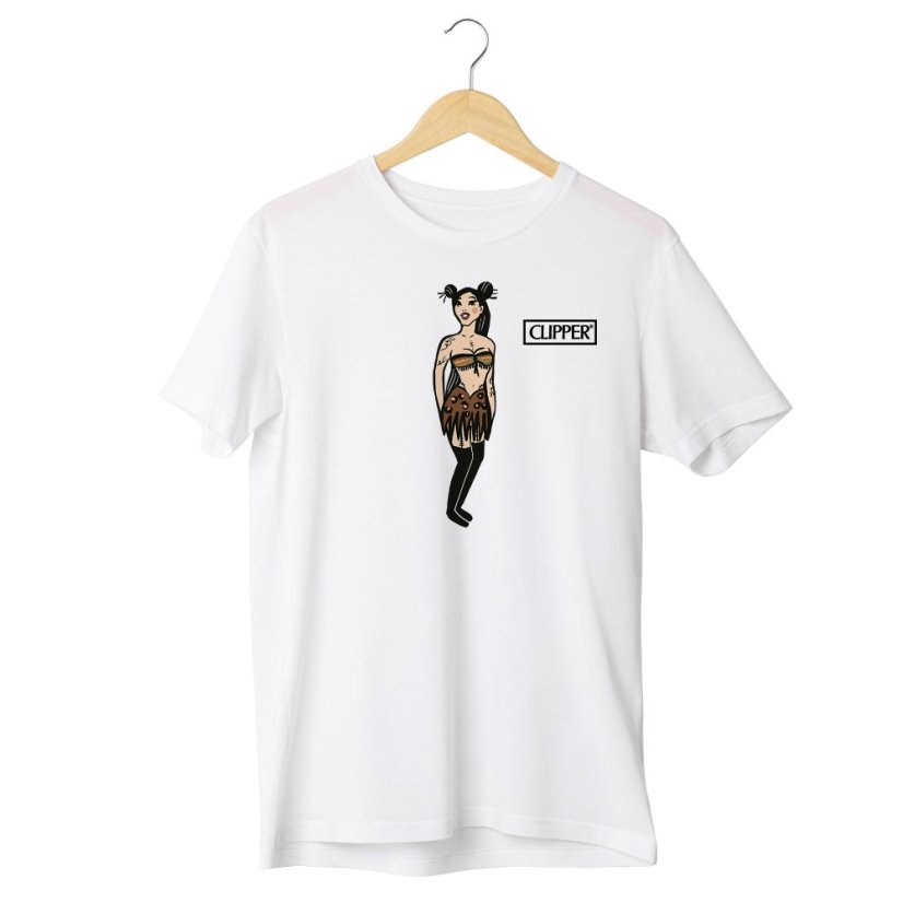 UNISEX Tričko Dirty Wild CLIPPER® Biele - Veľkosť Trička: XL
